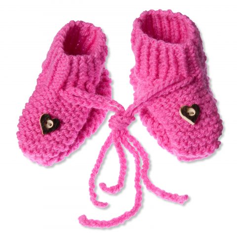 BABYSCHUEHCHEN HANDGESTRICKT 1