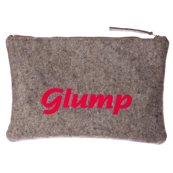 Geldbeutel aus Filz "Glump" - neonpink